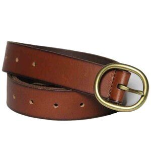 Rarely Used Fossil Brown Leather Belt Men's Size M-L Fits 36-38"